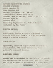 Project Walrider Status report for Chris Walker 1-2