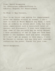 Request for Reassignment