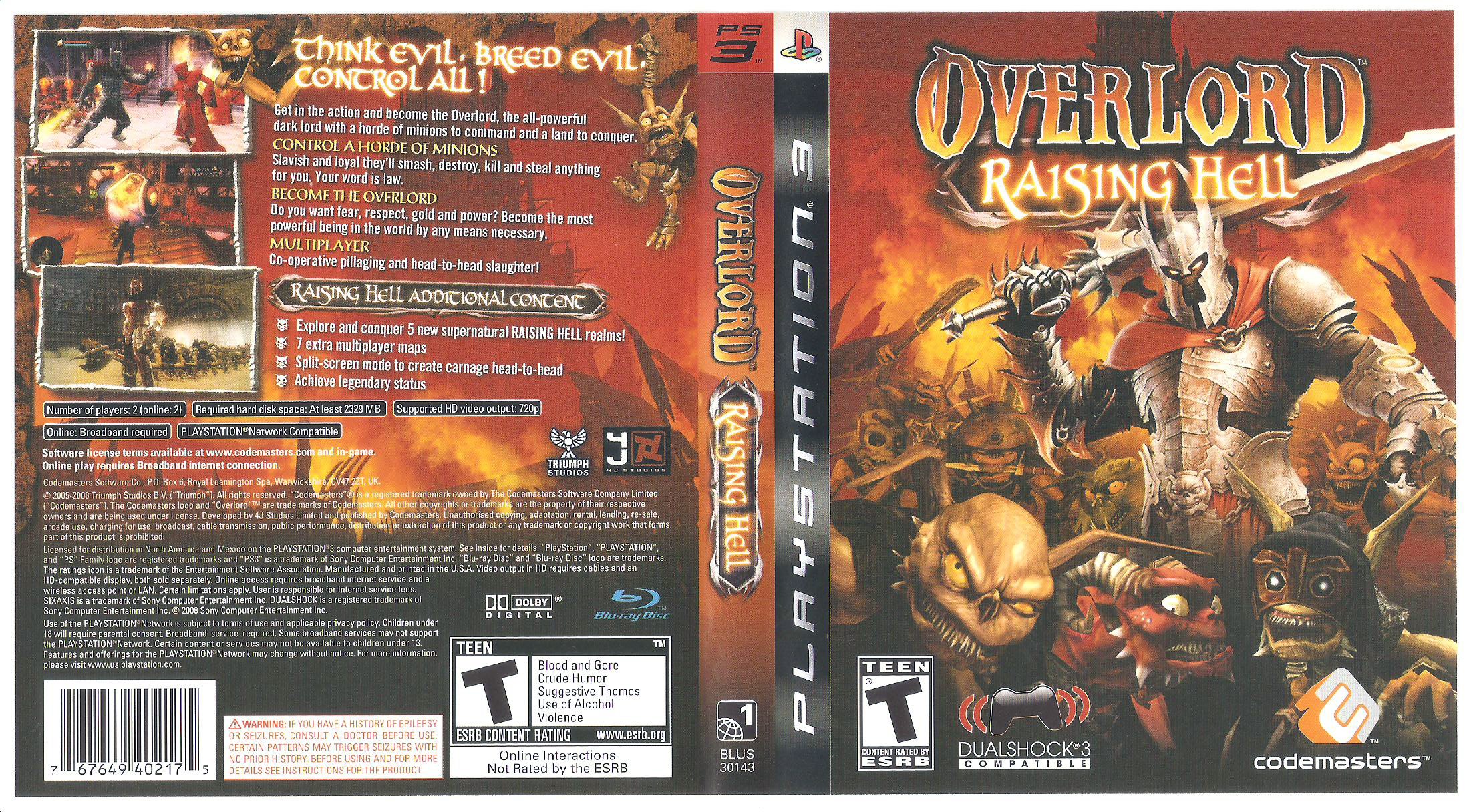 Overlord Raising Hell Save Game Editor