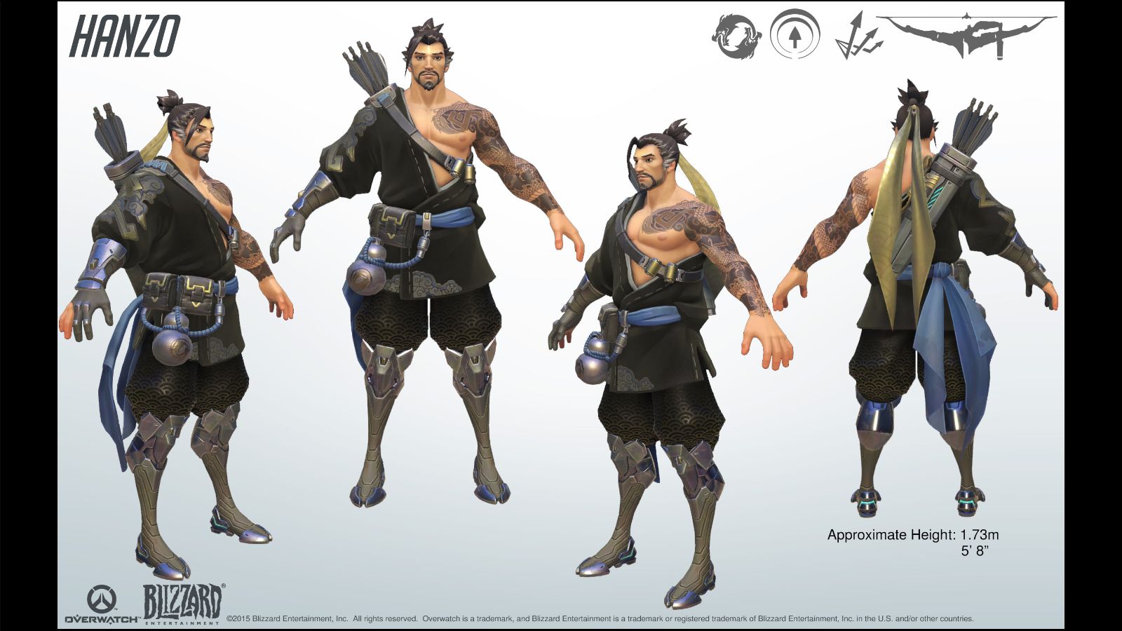 character draw to model sheet how Overwatch   Wiki 1.jpg FANDOM Image   Hanzo  Reference