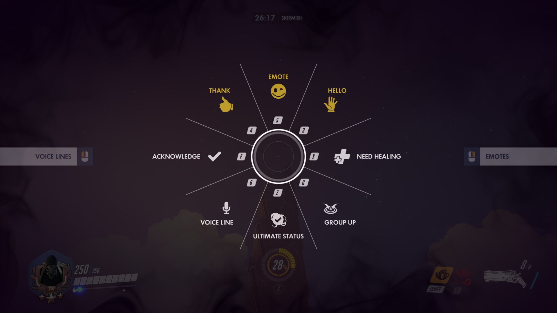 overwatch emote wheel