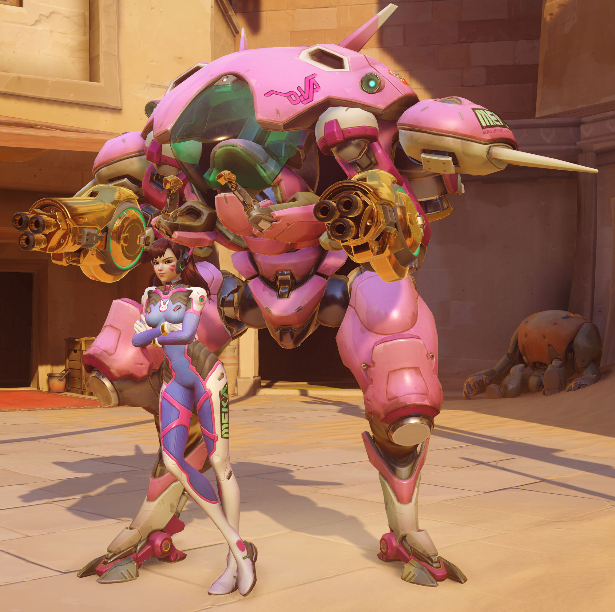 Image dva golden mech jpg overwatch wiki fandom powered by wikia