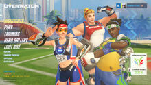 Summer games menu screenshot