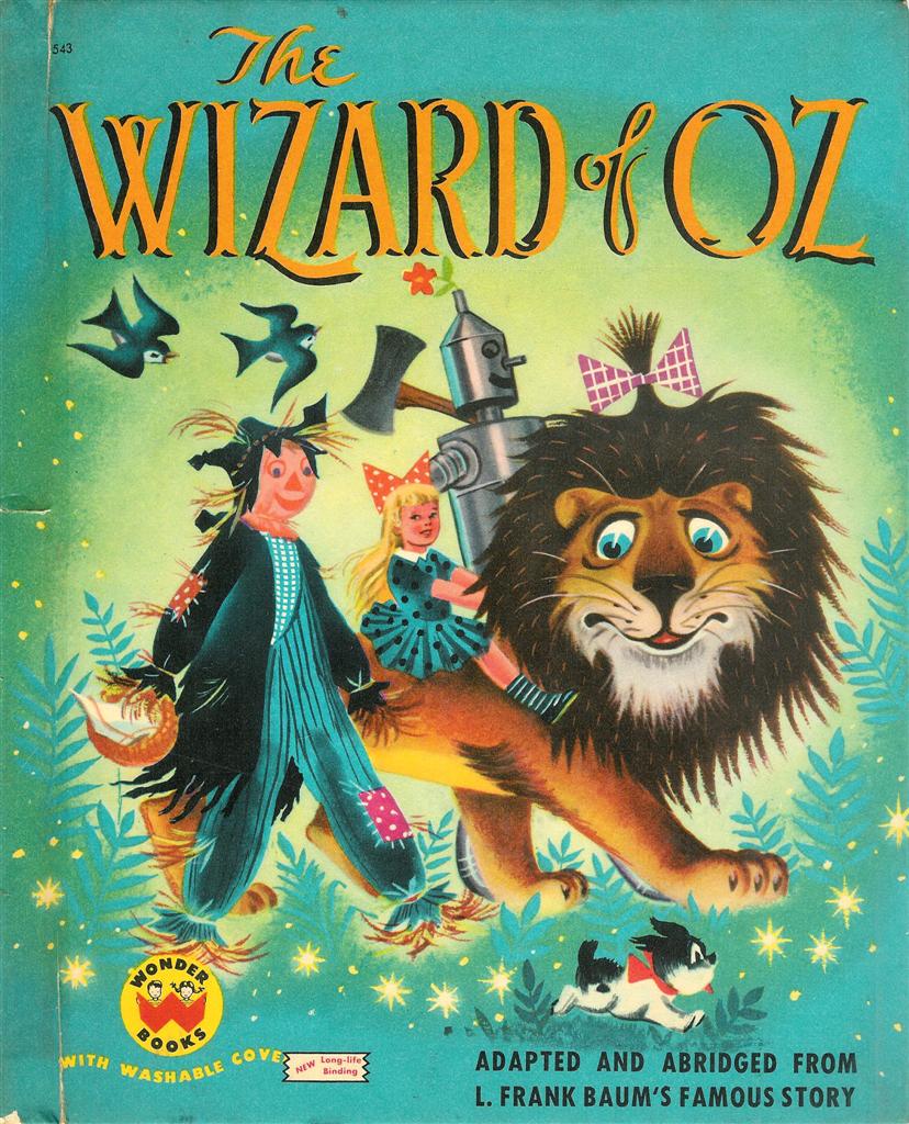 Image The Wizard Of Oz Book Cover Wonder Books With