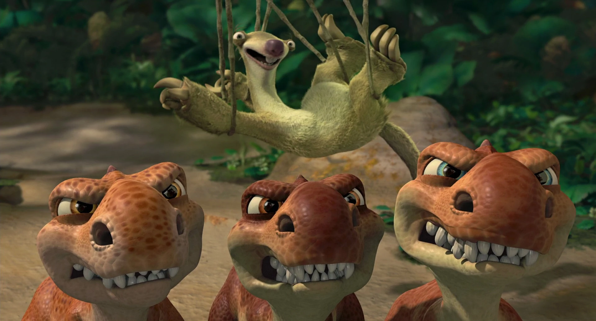 Image Baby Dinos protecting Sid from their Momma.jpg Heroes Wiki