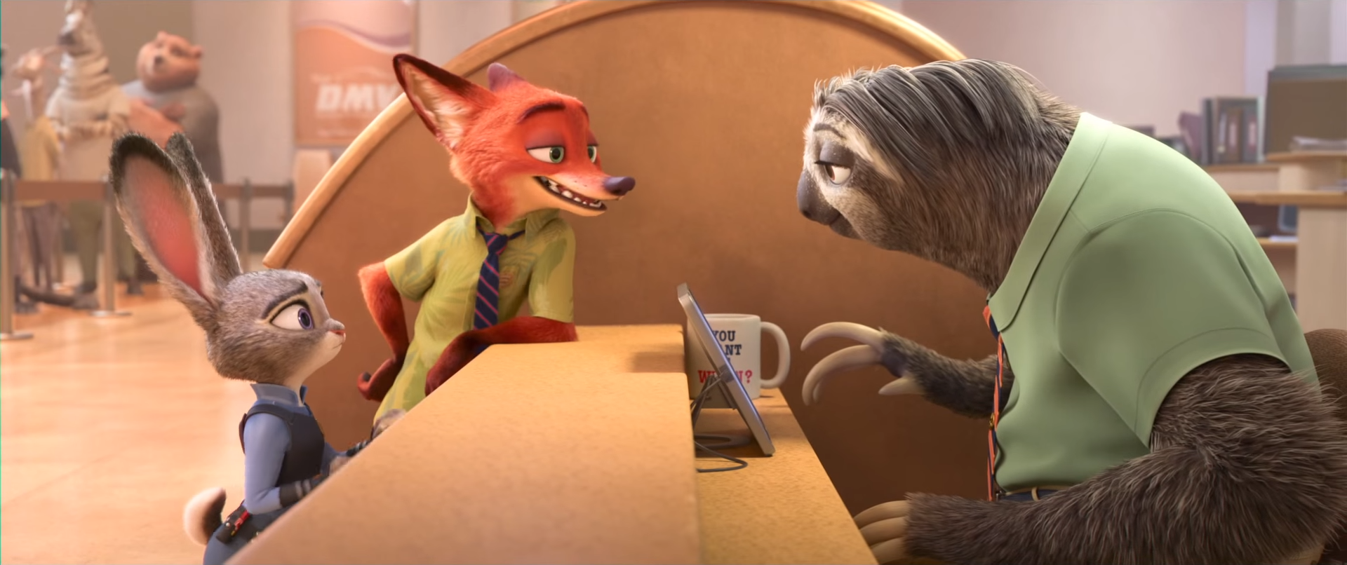 Image - Zootopia Sloth Trailer 9.png | Heroes Wiki | FANDOM powered by