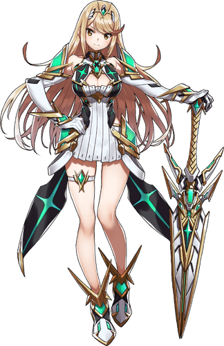 mythra xenoblade statue