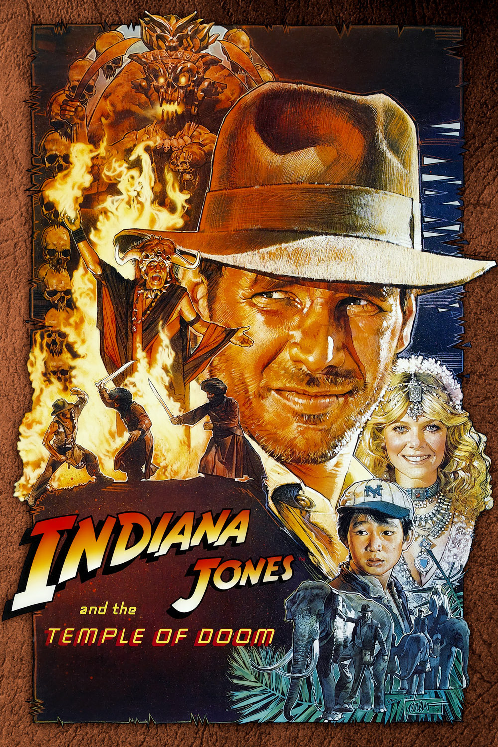 Image result for indiana jones and the temple of doom poster