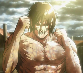 Misaki: Attack On Titan Eren Yeager Titan Form — eren yeager never existed.
