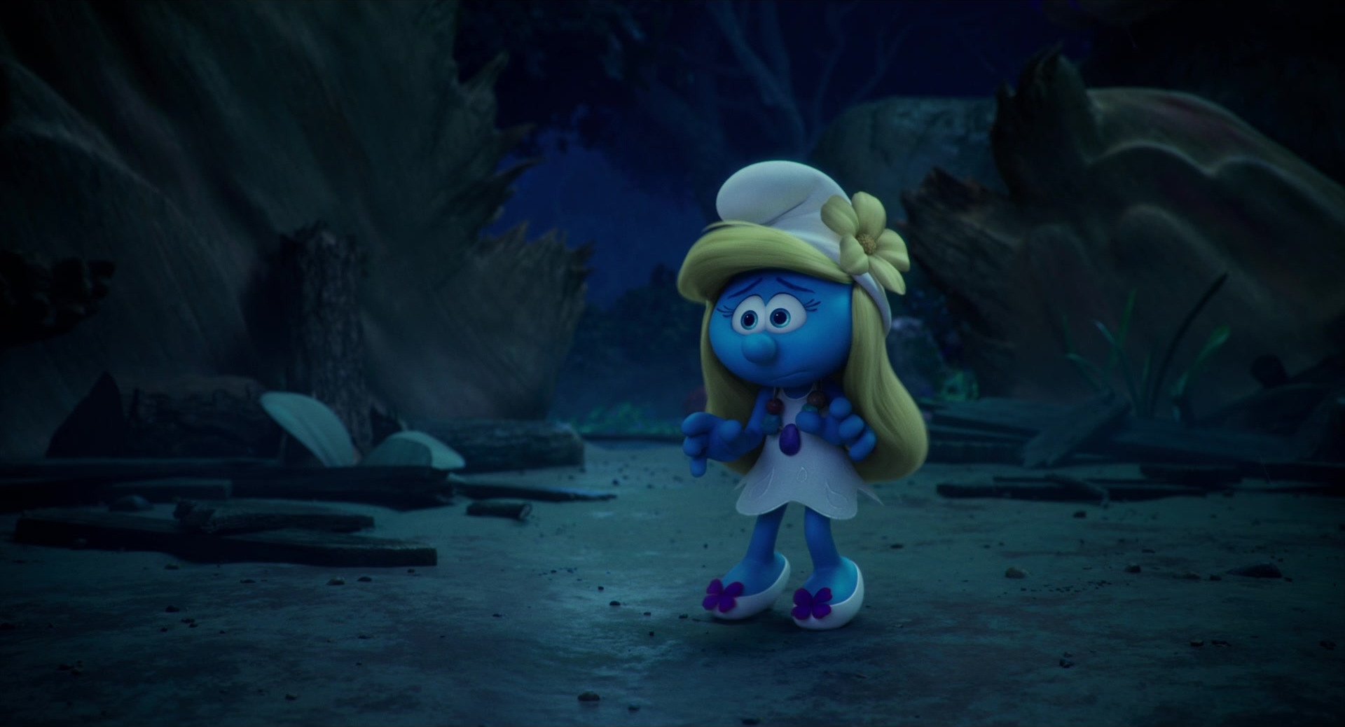 Image Smurfette is getting cry in the lost village png Heroes Wiki