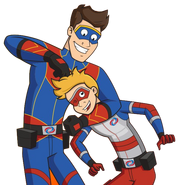 Coloring Captain Man And Kid Danger Henry Hart Heroes Wiki FANDOM powered by Wikia