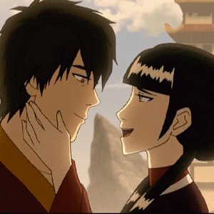 Image result for zuko and mai kiss gif