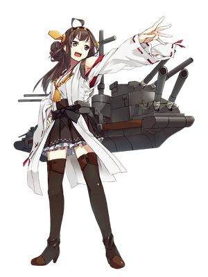 Koungou, karakter series kantai colection yang berdasarkan kapal perang kelas 