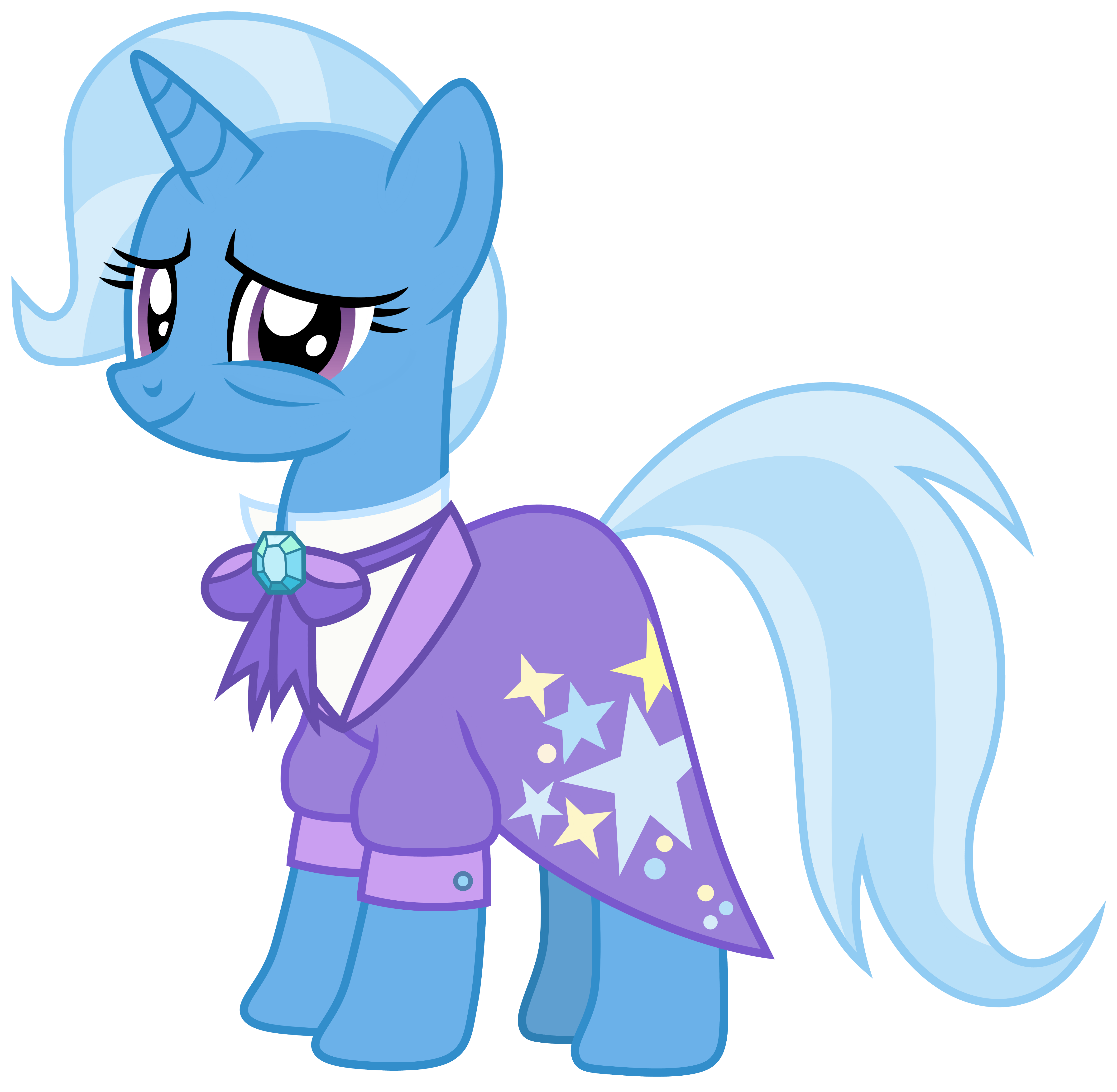 Amazon Com My Little Pony Trixie Lulamoon Potion Pony Figure 3 Inch Blue Pony Toy With Brushable Hair Comb And 4 Surprise Accessories Toys Games