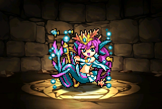 稀有  ★6 中文名称  点阵图大海的歌姬塞壬  属性  水  cost 23