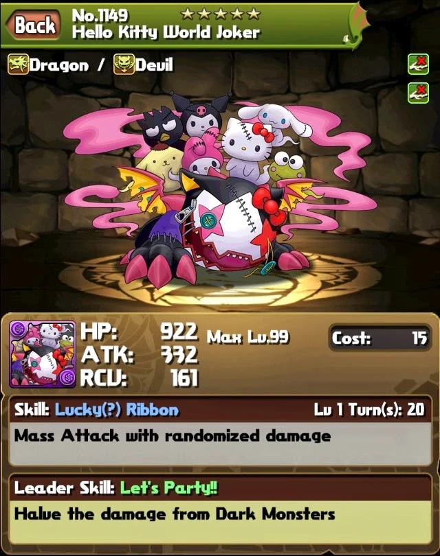 图像 Hello kitty pet 7.jpg Puzzle & Dragons Wiki FANDOM powered by