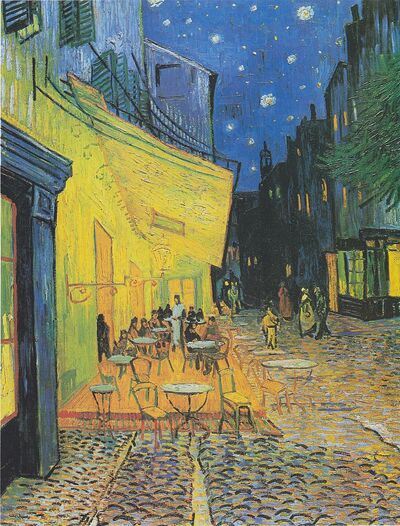 Terrasse de cafes an der place