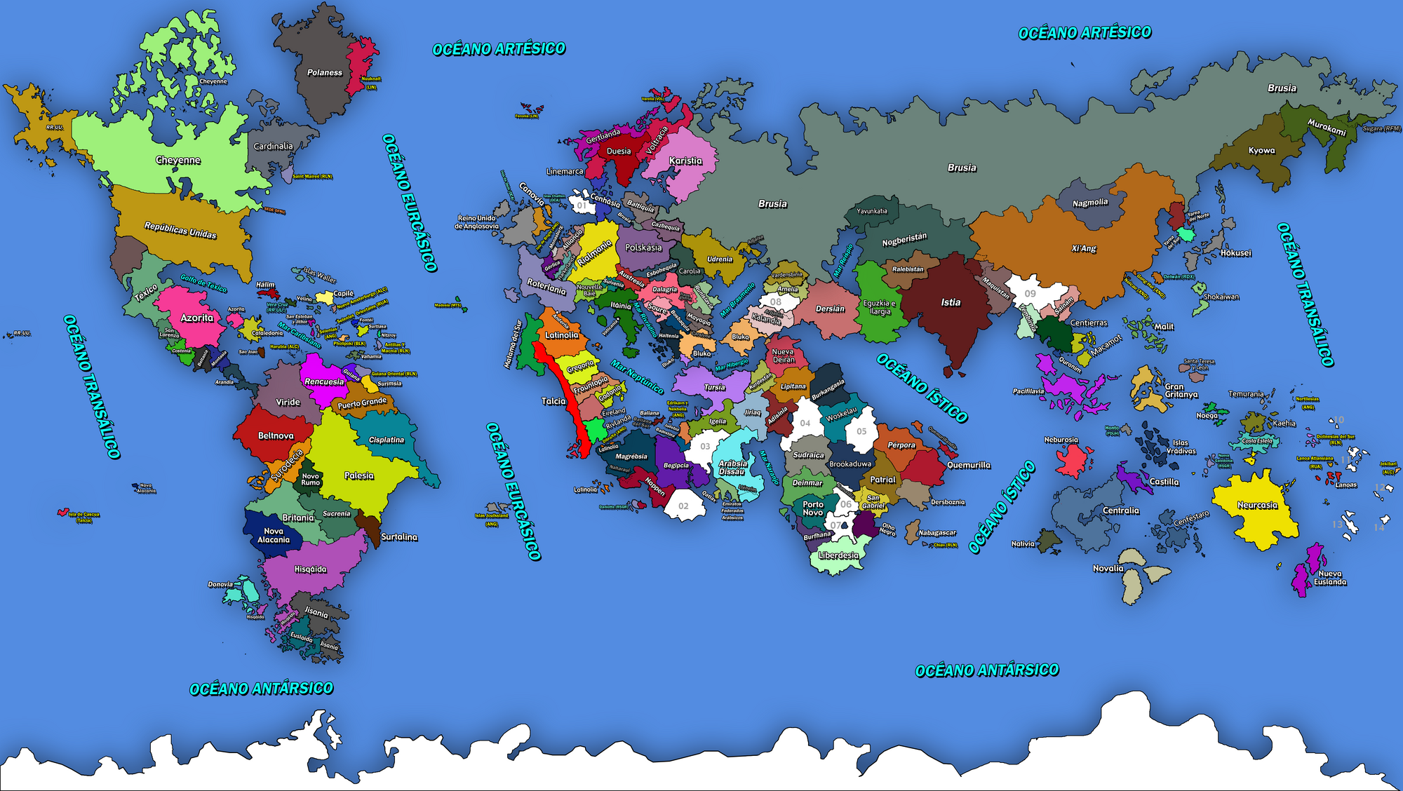 Mapas mundiales de Gapia | Wiki Paises Ficticios | Fandom