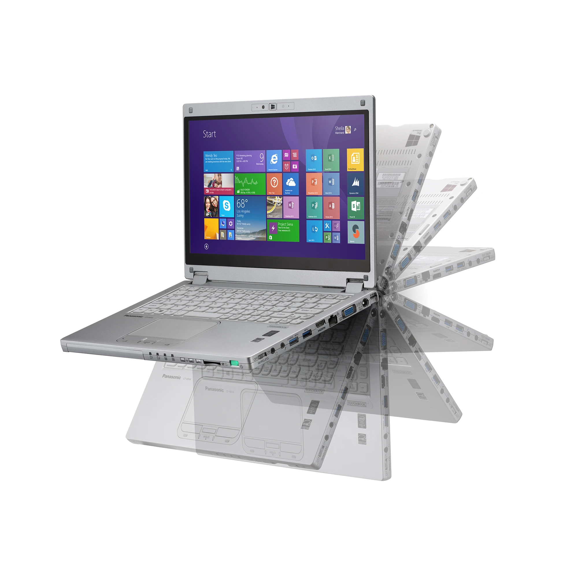 Cache charnières - pour Panasonic Toughbook CF-MX4