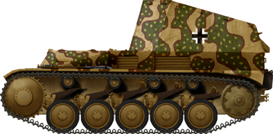 Munitionspanzer auf Fahrgestell Wespe