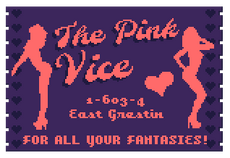 Pink vice card close