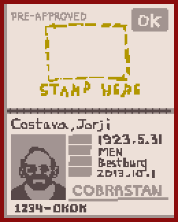 papers please passport not showing