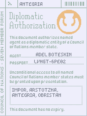Diplomatic Authorization Papers Please Wiki Fandom - roblox papers please game