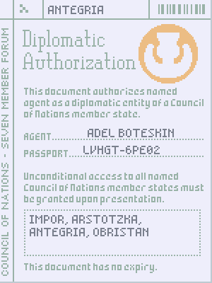 Diplomatic Authorization Papers Please Wiki Fandom - papers please stamp granted roblox