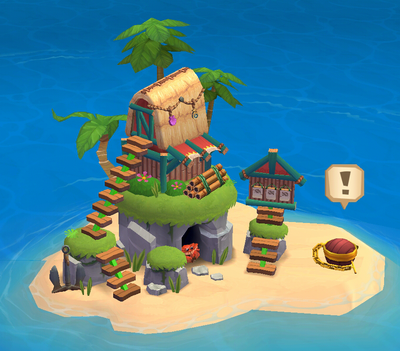 Stairs Island detail
