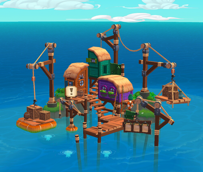 Pulley Island detail