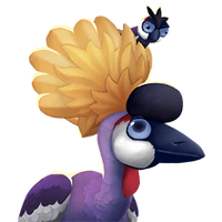 Portrait Crowned Crane