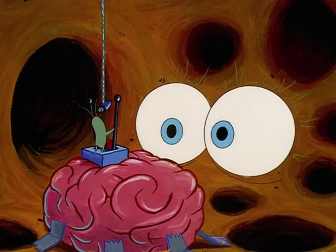 Image - Spongebob his eyes inside plankton on his brain 3 ...