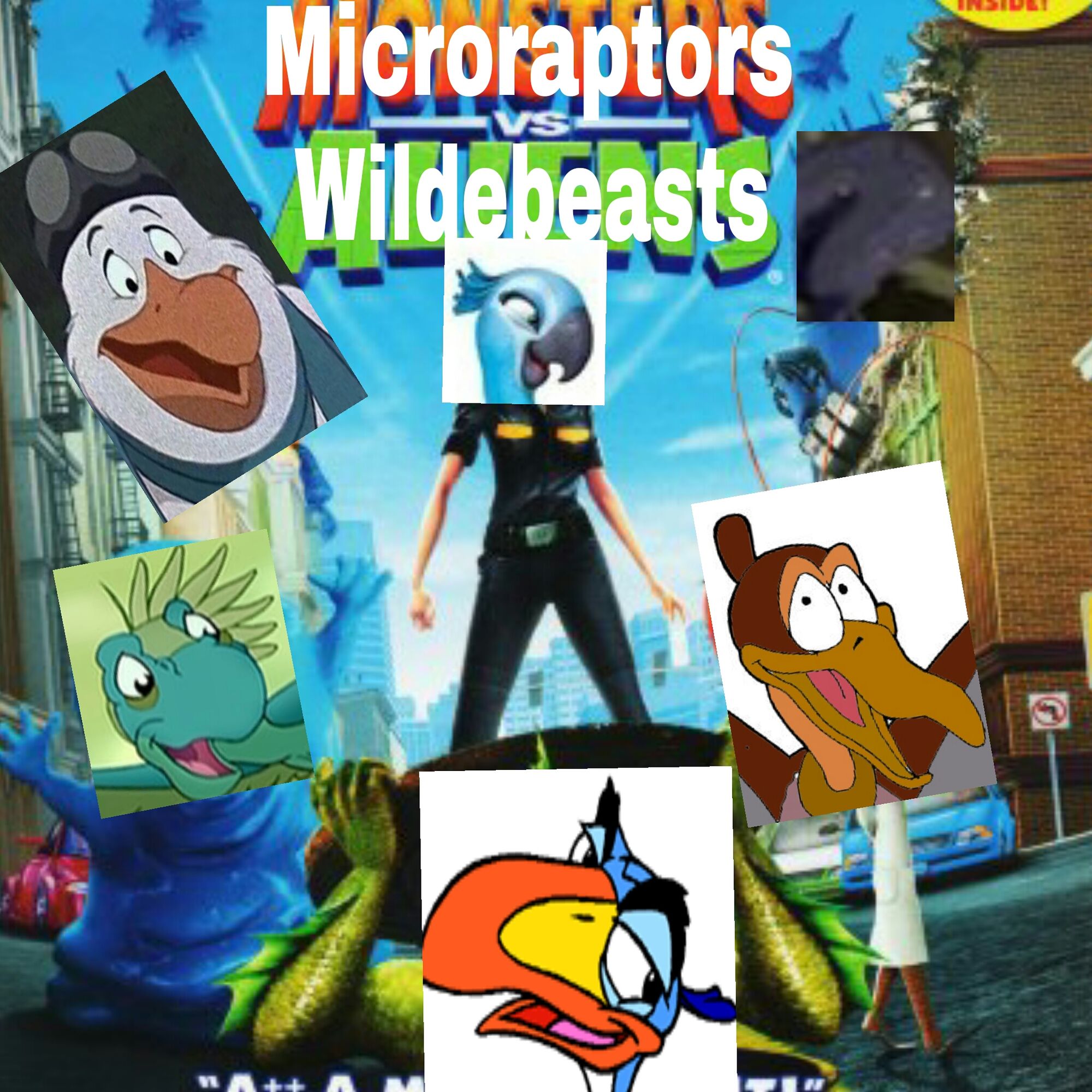 Microraptors vs. Wildebeests | The Parody Wiki | Fandom