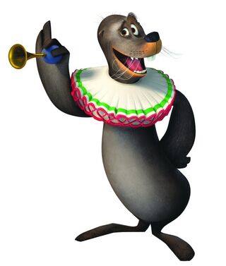 Stefano the circus sea lion