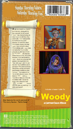 Character Story VHS back cover