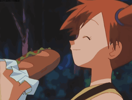 Image Misty eating a Subway sandwich  gif The Parody 