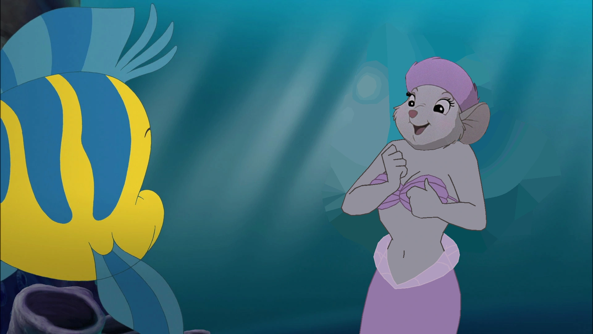 Image Miss Bianca meets Flounder.png The Parody Wiki FANDOM
