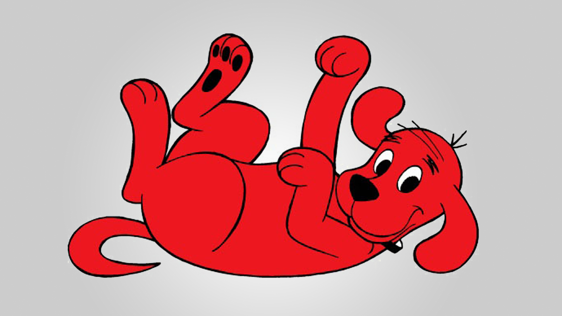 Image - Clifford the Big Red Dog laying on his back.jpg | The Parody ...