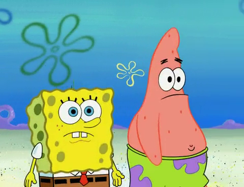 image spongebob and patrick walk road png the parody wiki