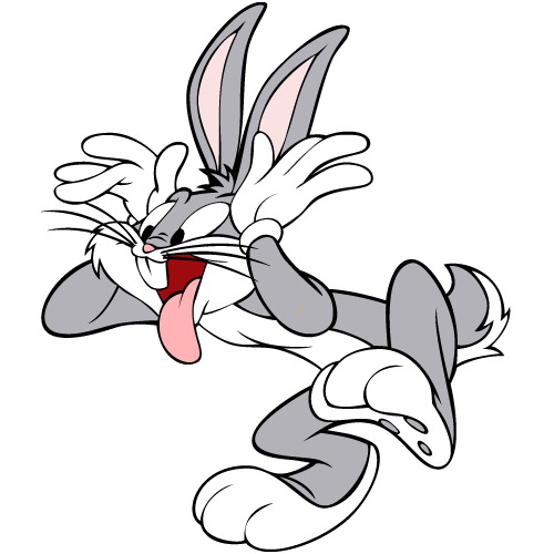 Bugs Bunny making a silly face