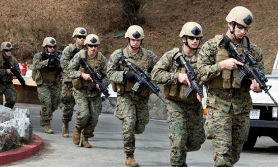 Image Members of the us marine corps fleet antiterrorism security - 546x328 - jpeg South Korea Marine Corps
