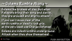 Golems rumble along