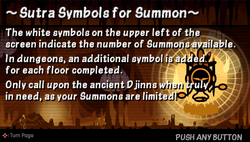 Sutra symbols for summon