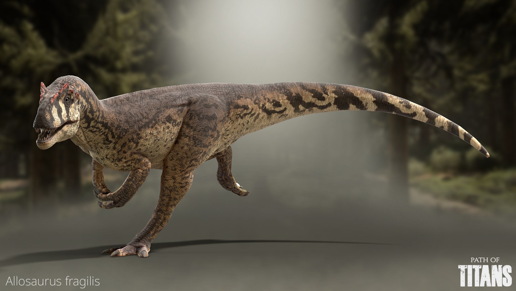 mainan allosaurus