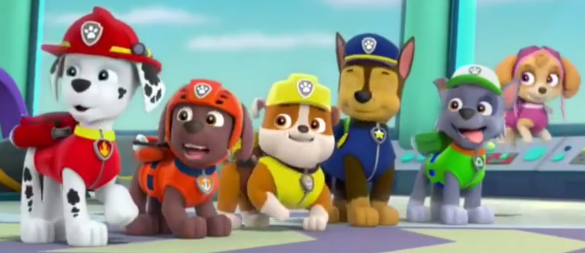 Image - Marshall, Rubble, Chase, Rocky, Zuma and Skye in 406A 4.png | Paw Patrol Cast Wiki