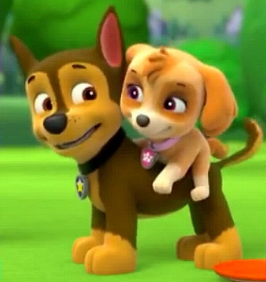 paw patrol walking singing dog