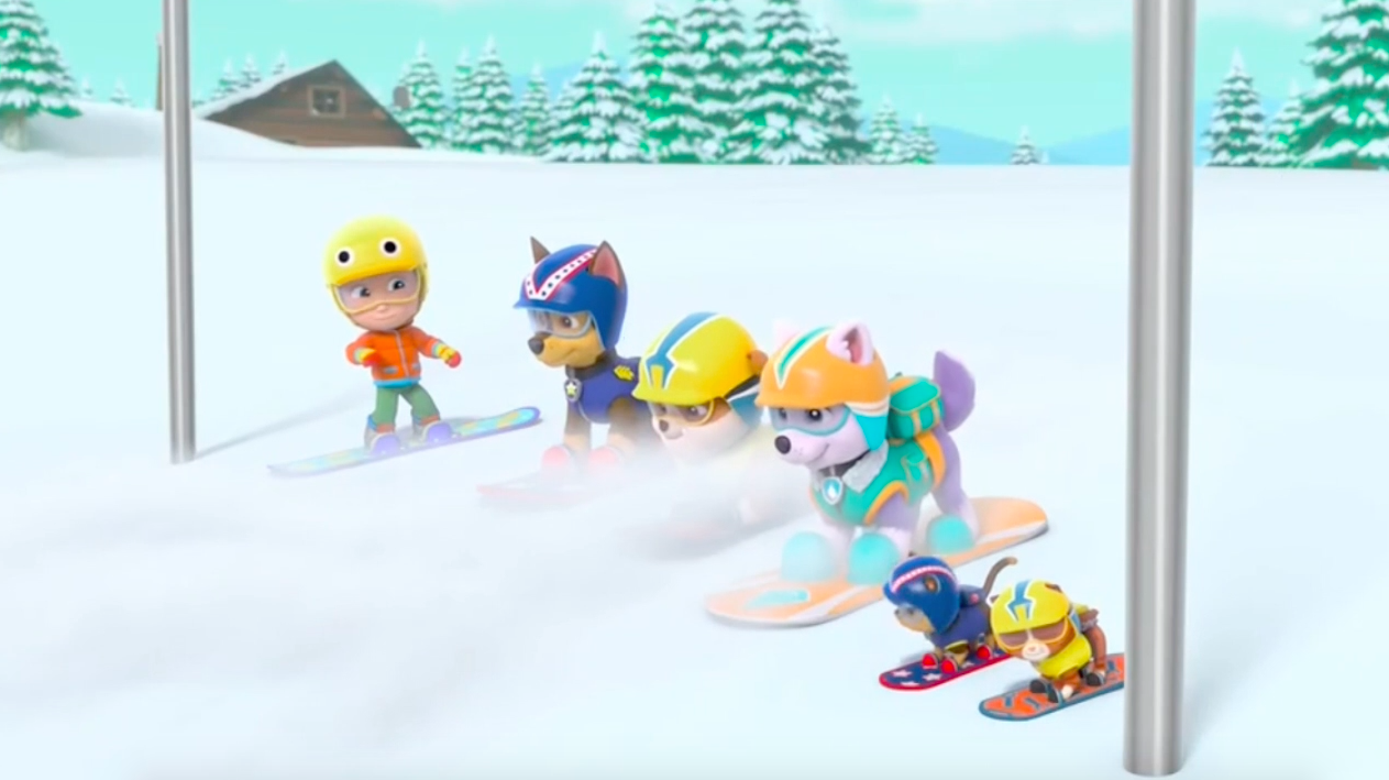 paw patrol winter set