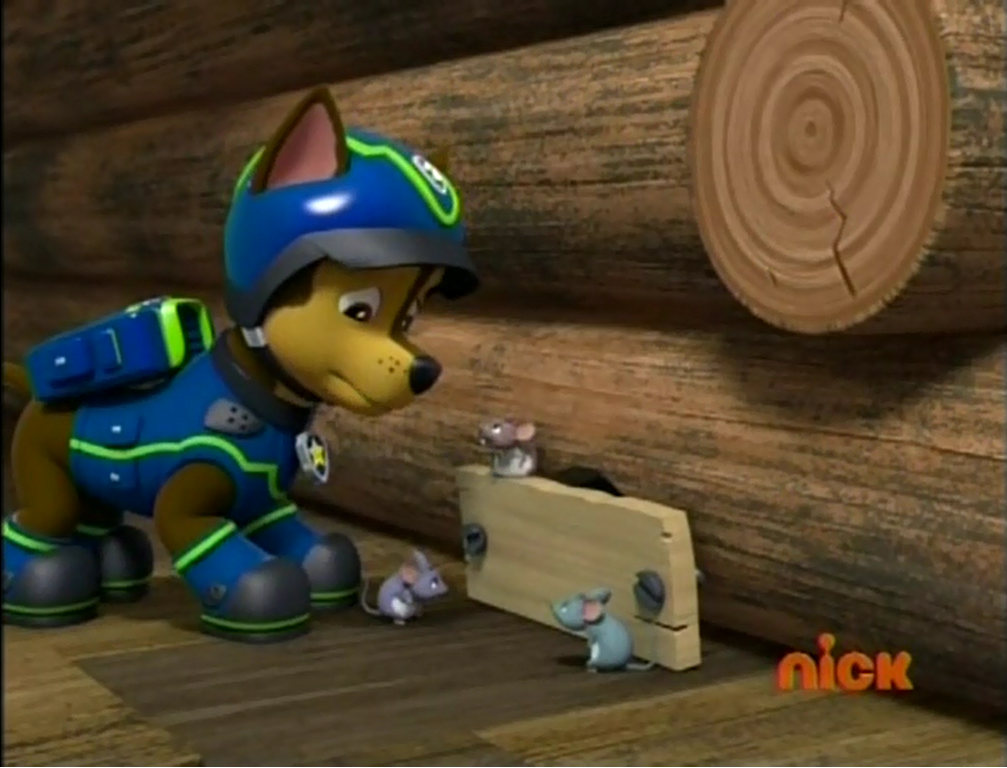 paw patrol jake's cabin block set