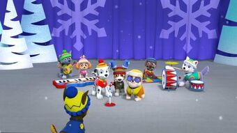 The Pups Winter Wonder Show Song Paw Patrol Wiki Fandom