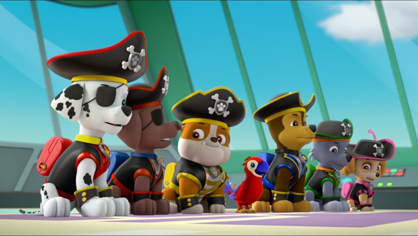 paw patrol pirate chase